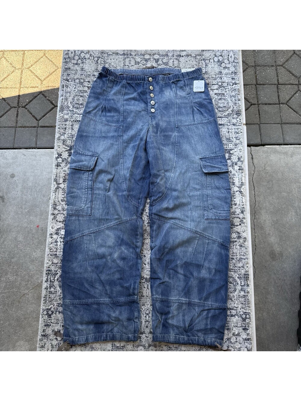 NEW WE THE FREE By Free People Wallflower Pull-On Jeans Women's Size L